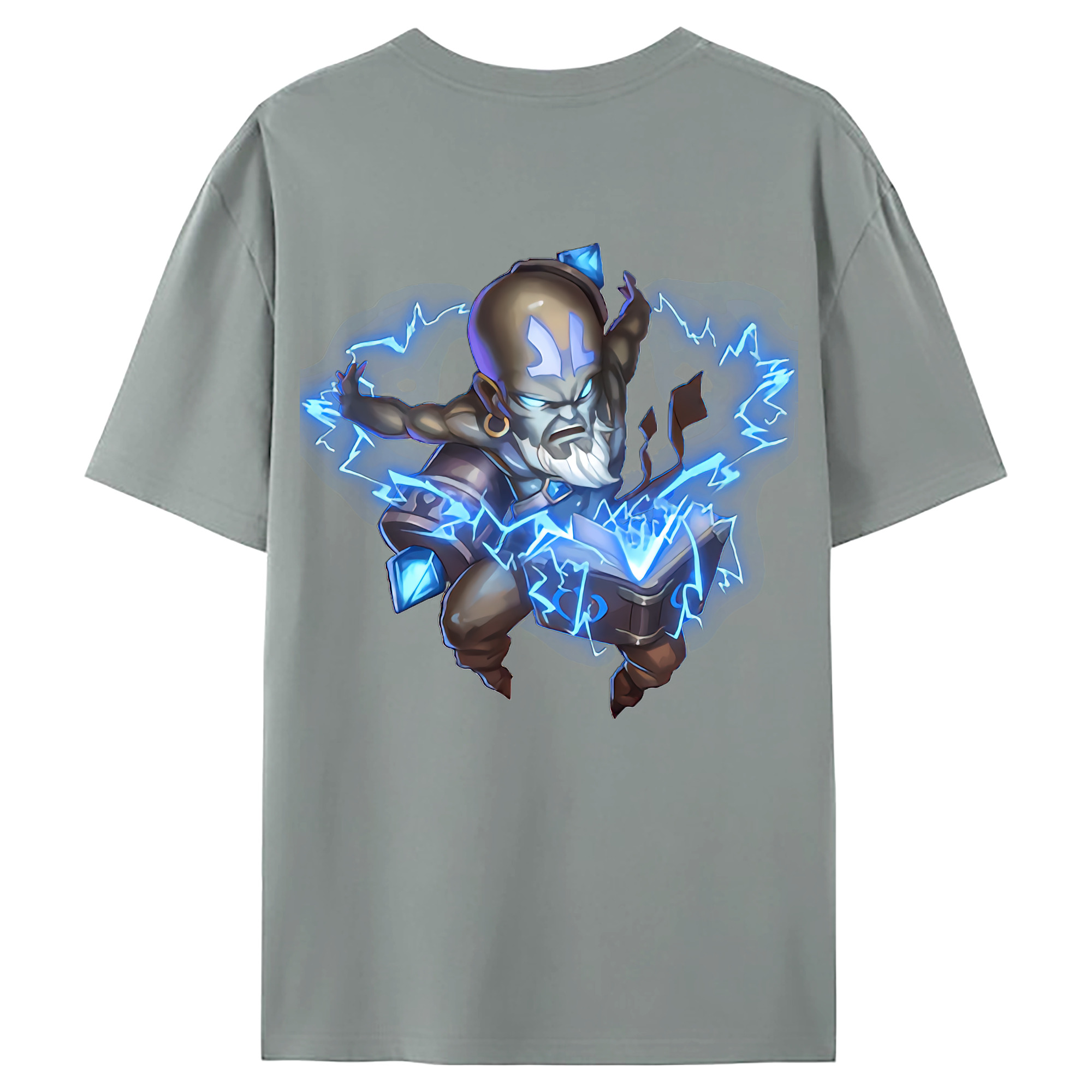 （画像用） リーグ・オブ・レジェンド League of Legends LOL 綿100％ メンズ半袖Tシャツ（バックプリント） 通気性